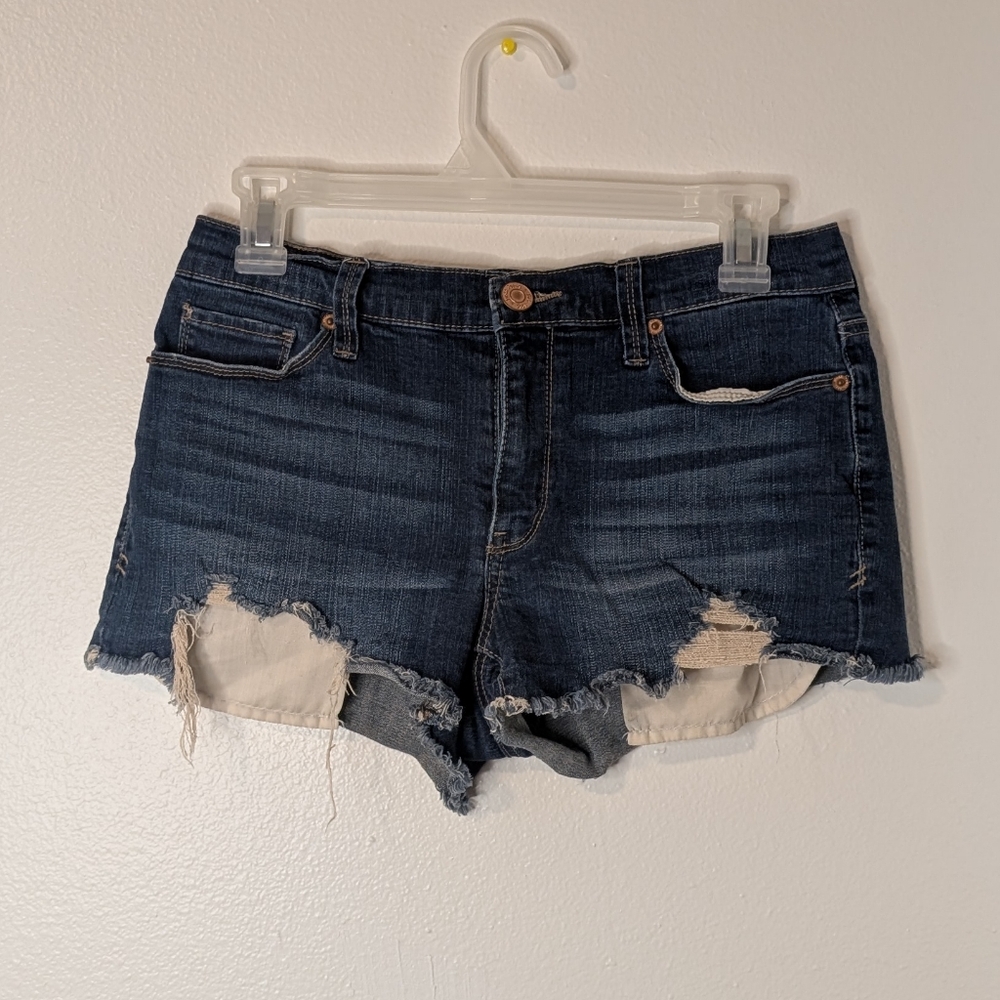 Mudd Flx Stretch Distressed Denim Women Shorts